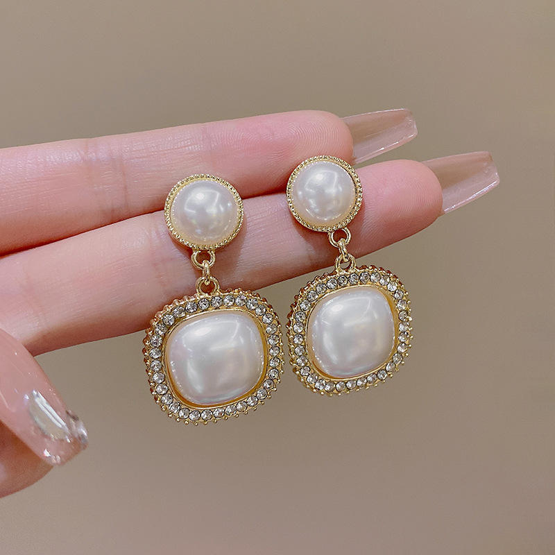Gold Plated AmazingSquare Drop Earrings
