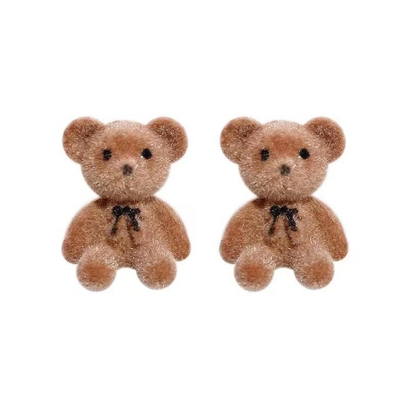 Korean Flocked Plush Style Teddy Bear