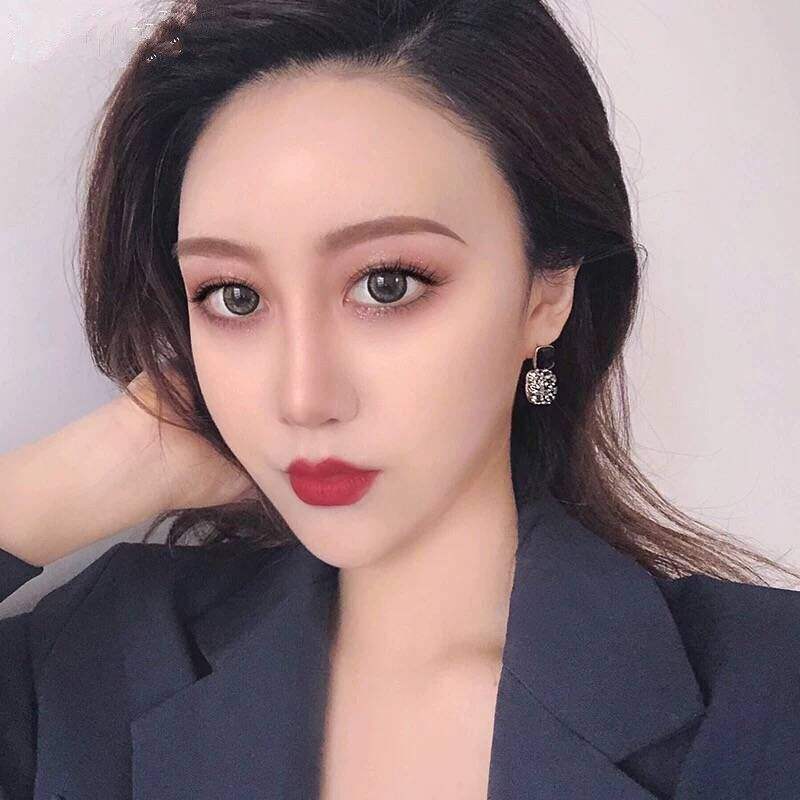 Korean Square Diamond Earring